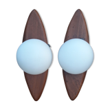 Pair of mural wall sconces by Goffredo Reggiani