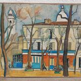 Oil on canvas "Montmartre" by Guy le Florentin