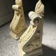 Moulded plaster bookends