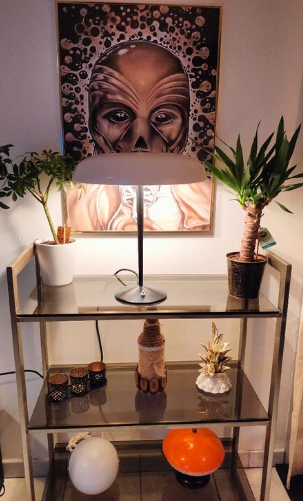 Vintage mushroom lamp 1950