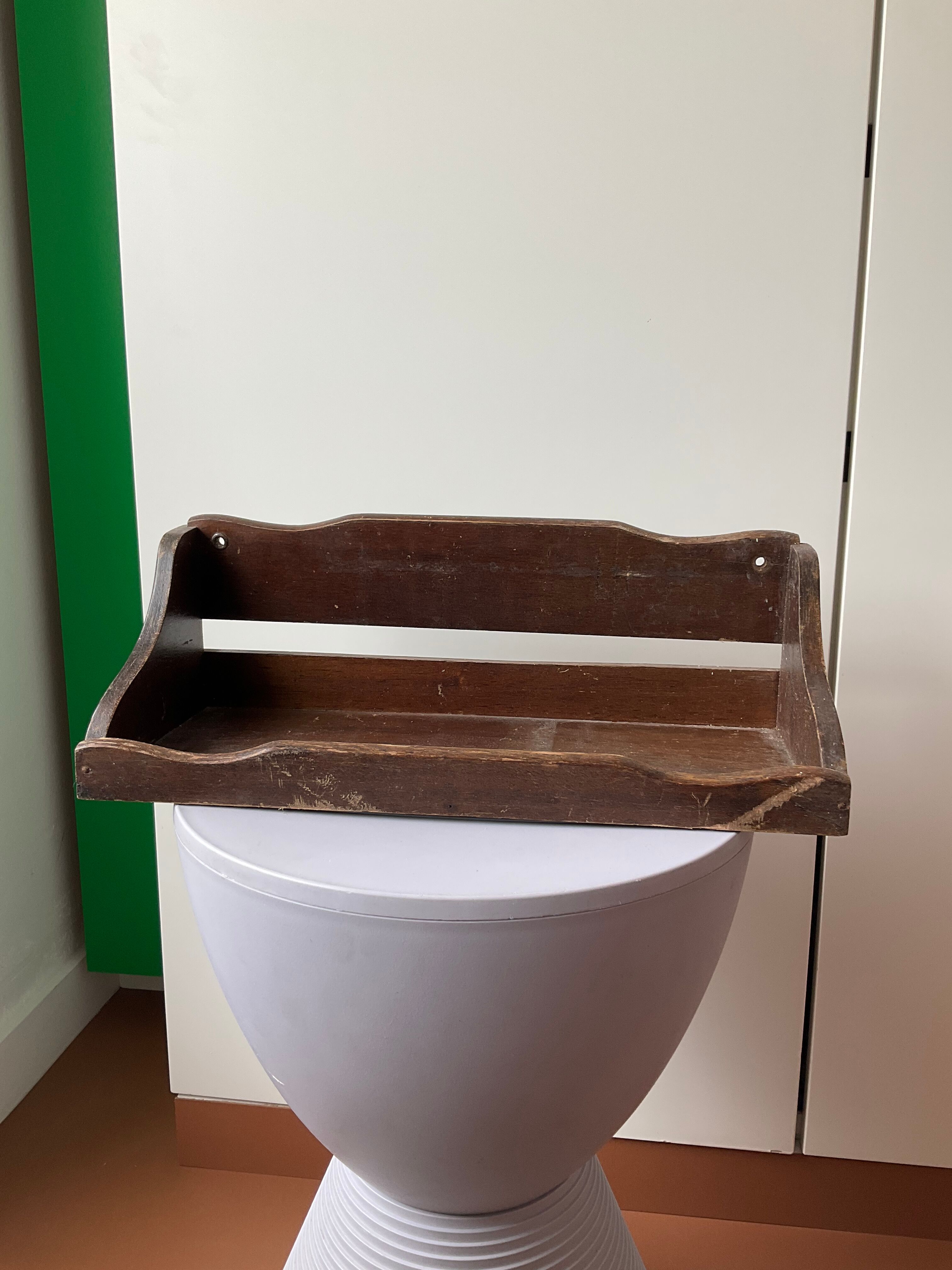 Old wooden shelf