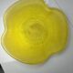 Grand plat jaune transparent Vintage