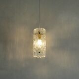 Brass and Glass Pendant Lamp by Carl Fagerlund for Orrefors, Sweden, 1960s