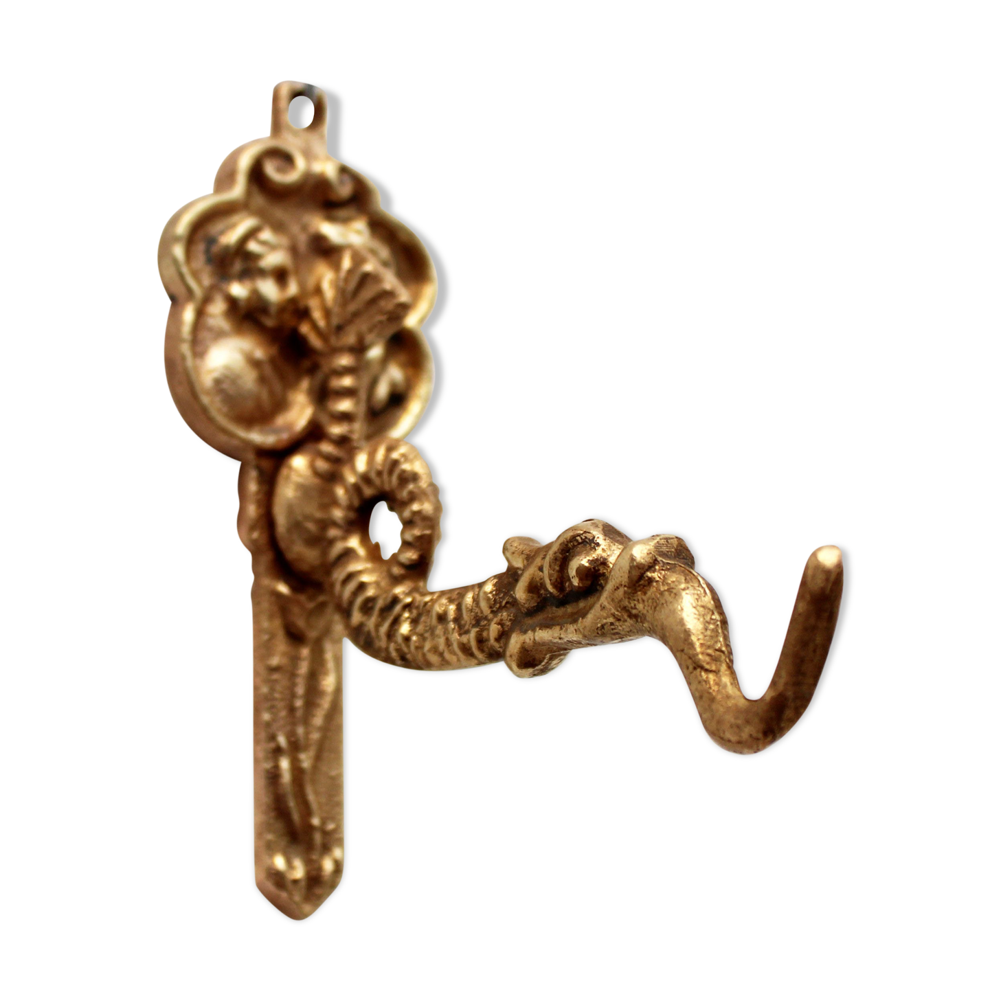 Coat hanger in rococo style, fish, dragon, dutch man and woman