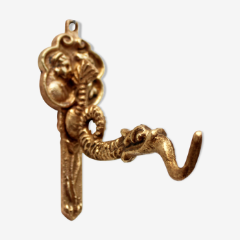 Coat hanger in rococo style, fish, dragon, dutch man and woman