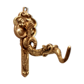 Coat hanger in rococo style, fish, dragon, dutch man and woman