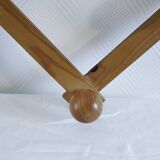 Vintage pine accordion coat rack