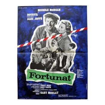 Original cinema poster "Fortunat" Michèle Morgan, Bourvil