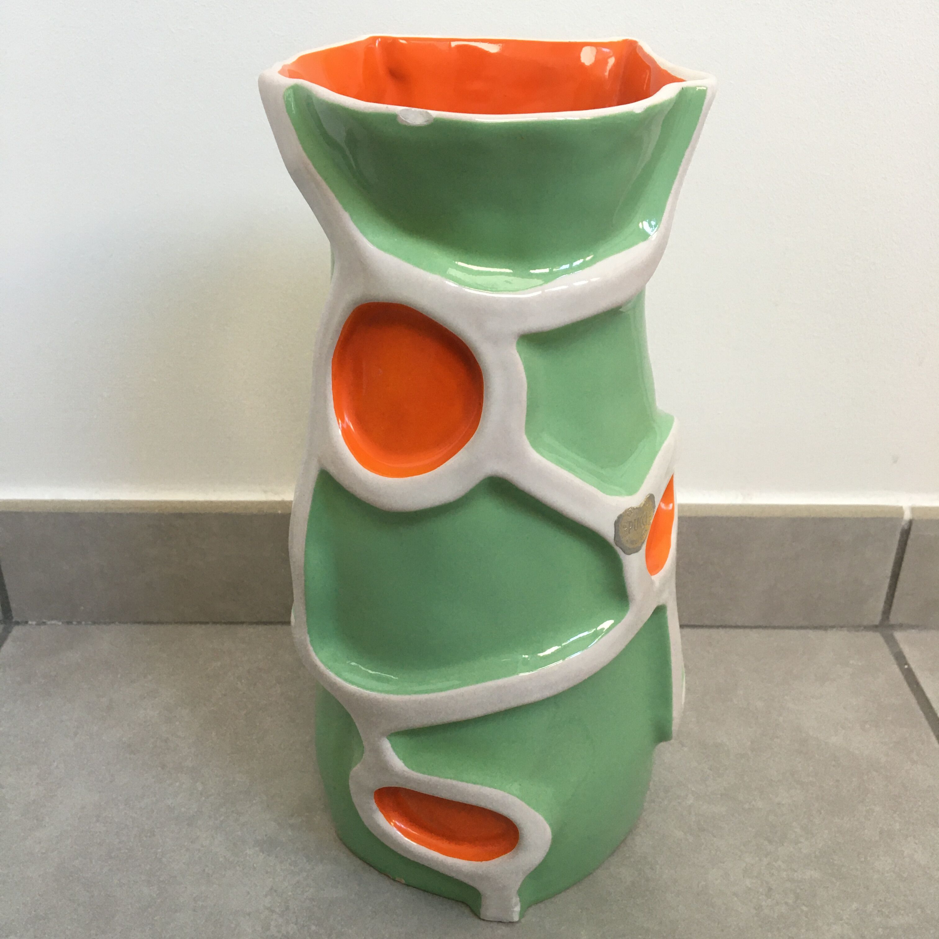 Vase signed pucci umbertide 60s
