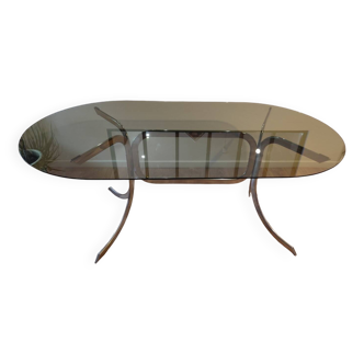 Table  en verre vintage