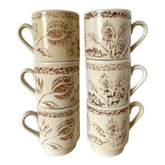 Badonviller vintage coffee cups