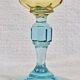 6 anciens verres à vin eau bicolores George Sand