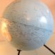 Girard and Barrère terrestrial globe on tripod base / vintage 50s-60s