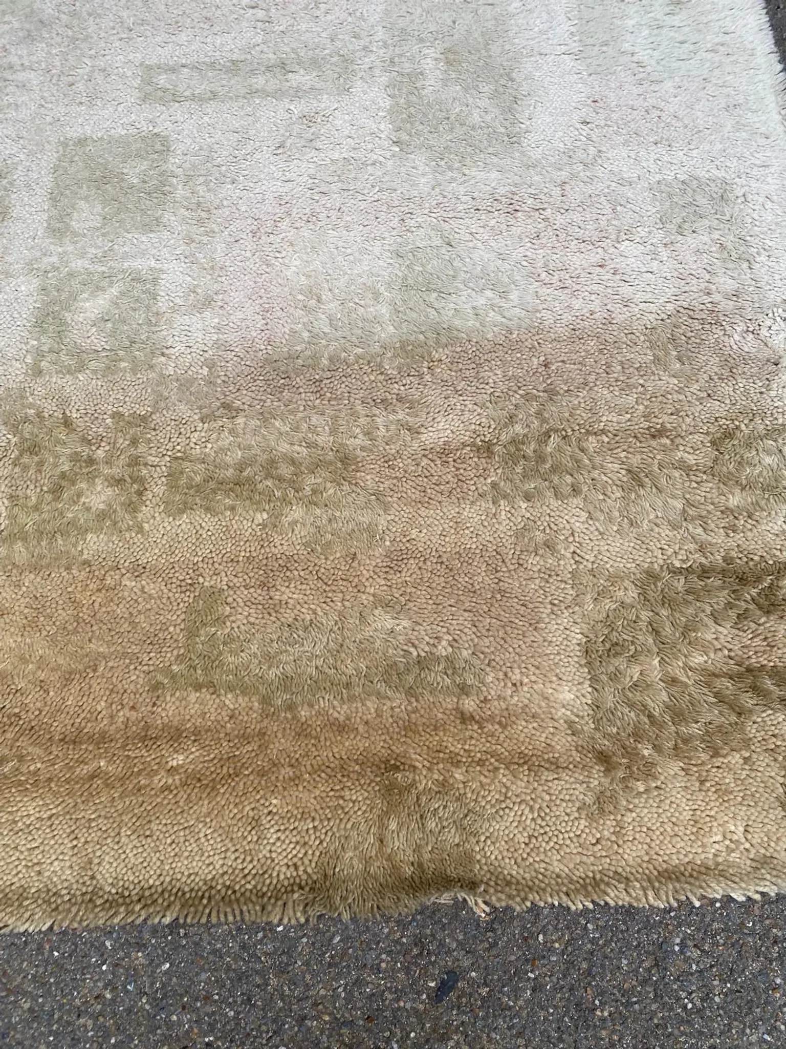 Mid-century scandinavian rug ege berber stratos denmark (183x275) 1970