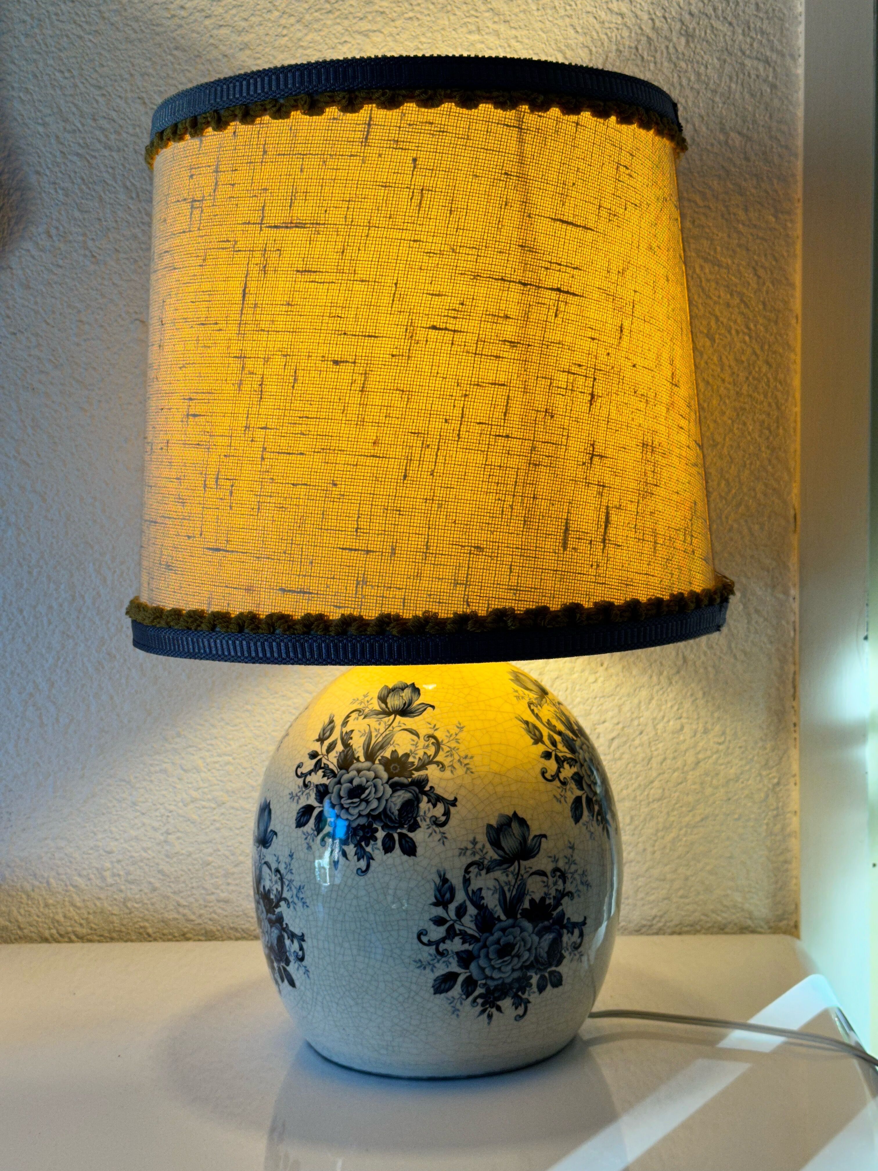 Vintage ceramic table lamp from Vallauris from the 60s
