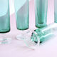 6 old champagne flutes luminarc green clear h14 cm