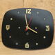 Brass and formica wall clock