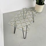 Coffee table 50s golden clover