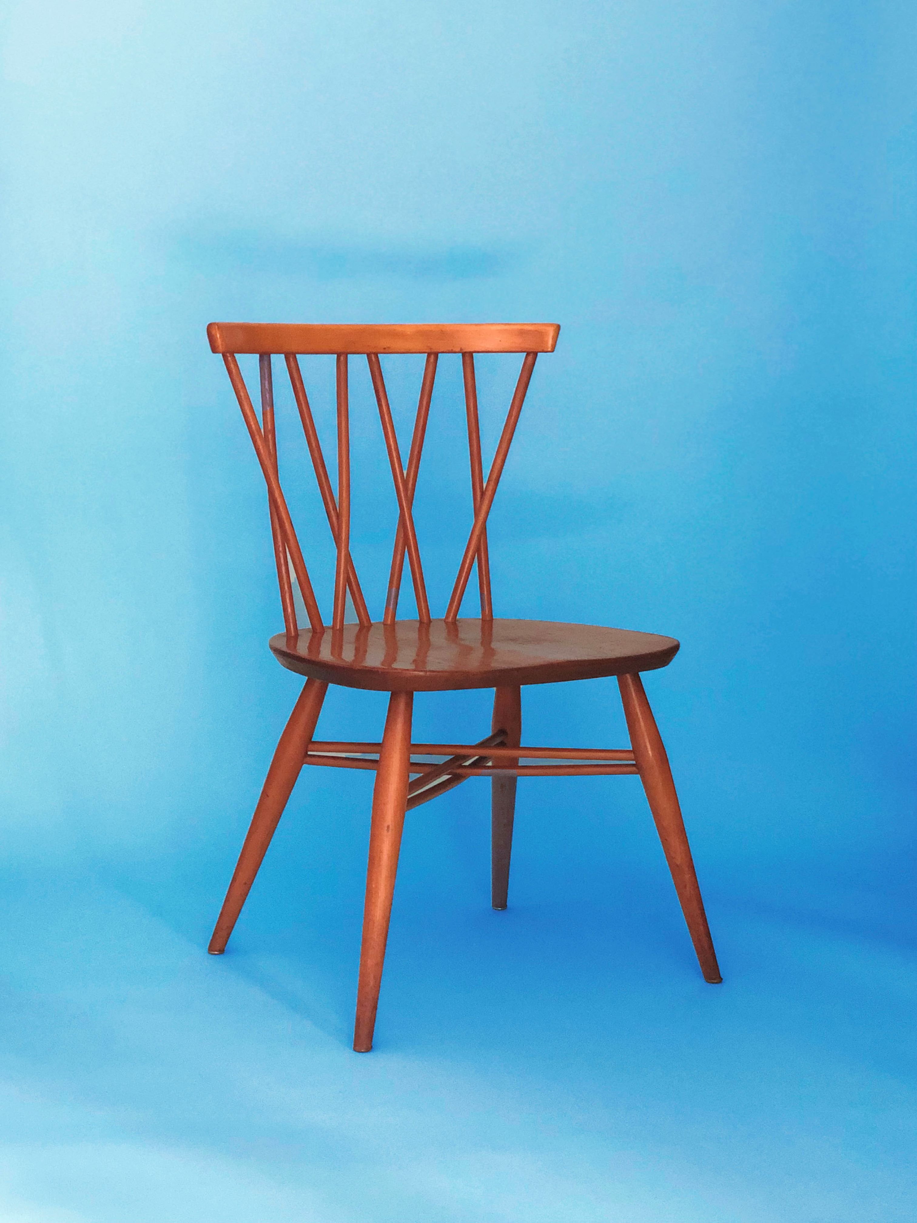 Set of 2 candlestick chairs by Lucian Ercolani for Ercol