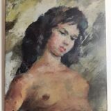 Portrait in oil "Michelle my belle" Igor Talvwnski