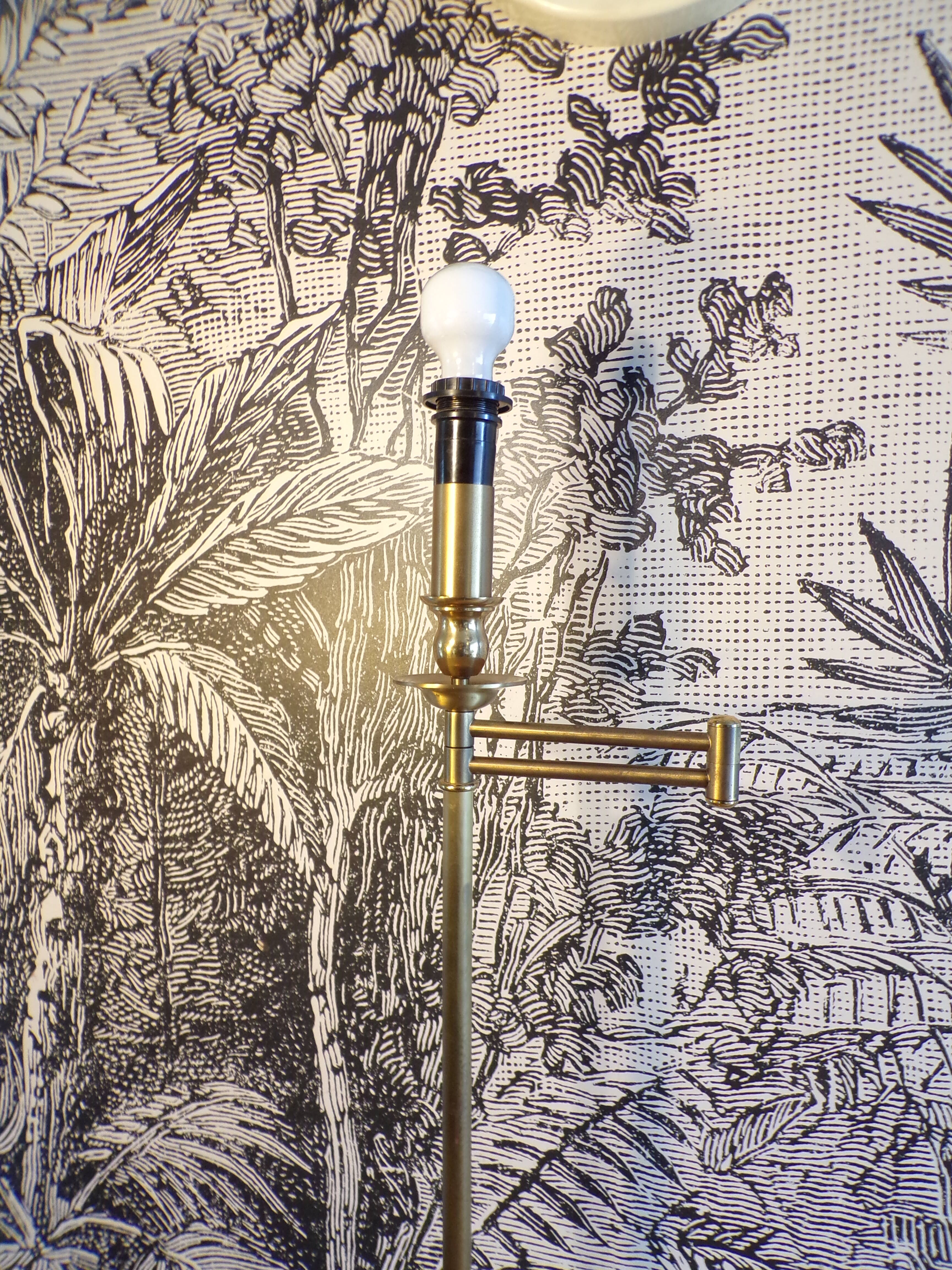 Vintage e-reader floor lamp