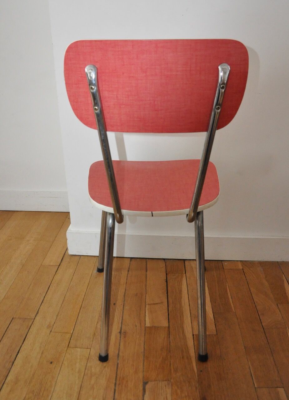 Red formica chair