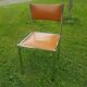 Chaises Collomb 70 chrome et skaï