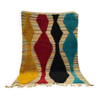 Tapis boujaad coloré fait main traditionnelle 250cmx150cm