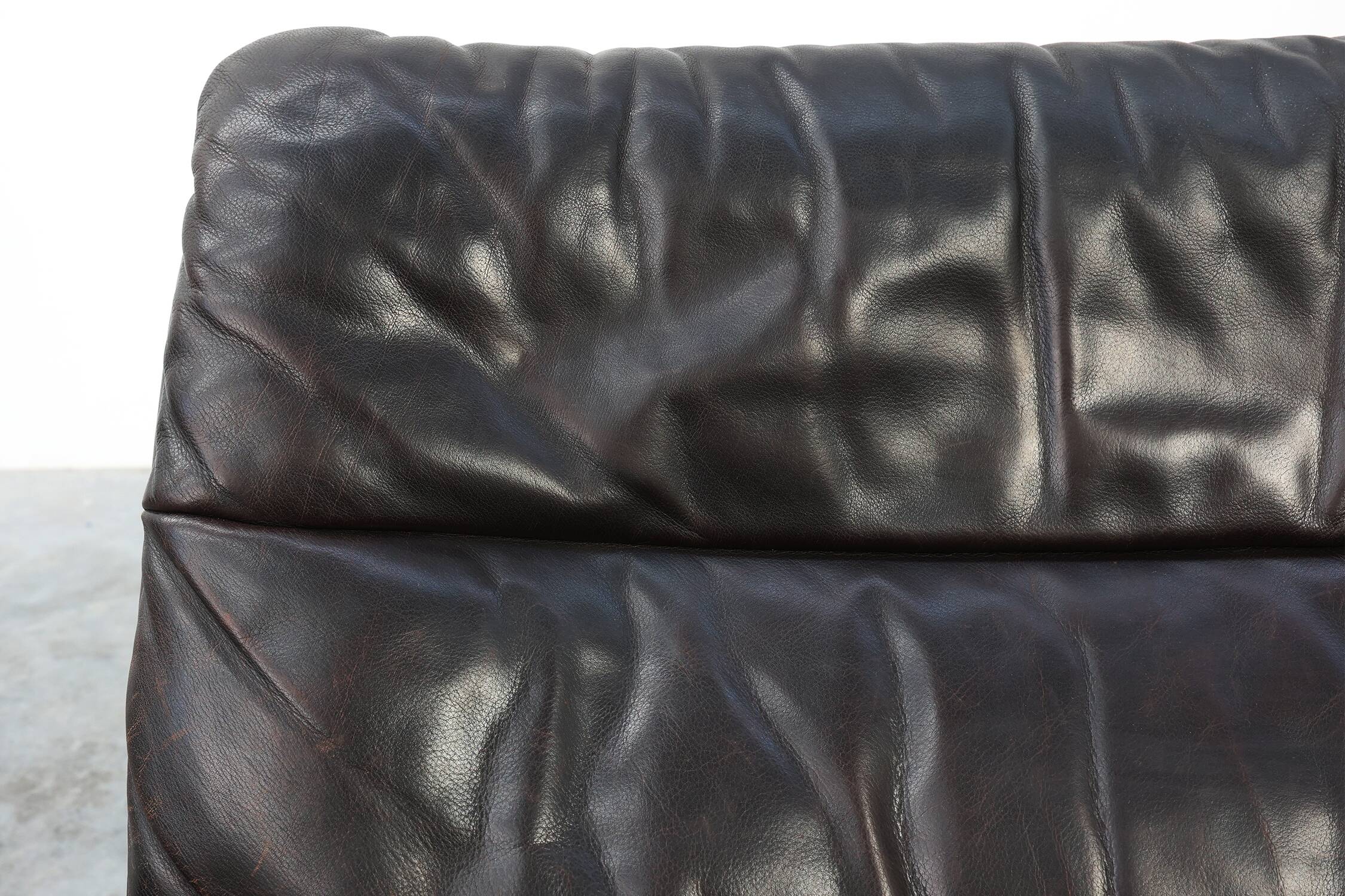 Mid-century De Sede DS‑66 brown leather Relax Chair, Switzerland 1960s