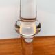 Mid-century German Tiffany glass table lamp by Ingo Maurer, 1960s.