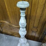 Pair of wooden candlesticks