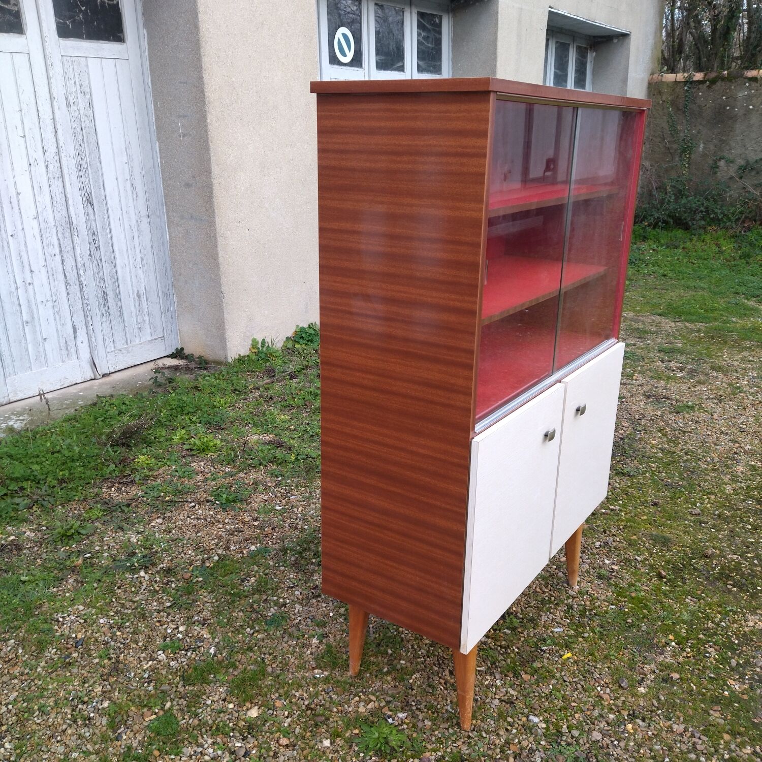 Vitrine bar années 50 formica