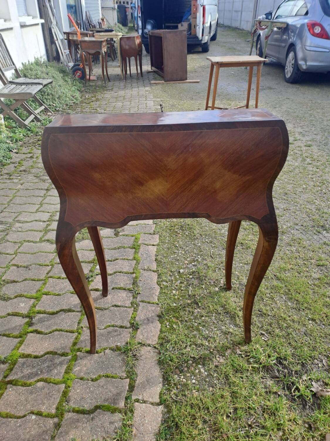 Marquetry writing desk