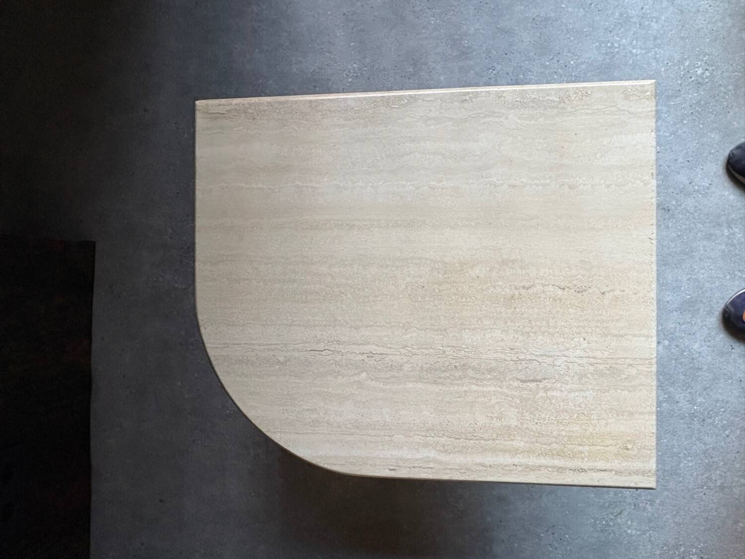 Vintage travertine side table Italy