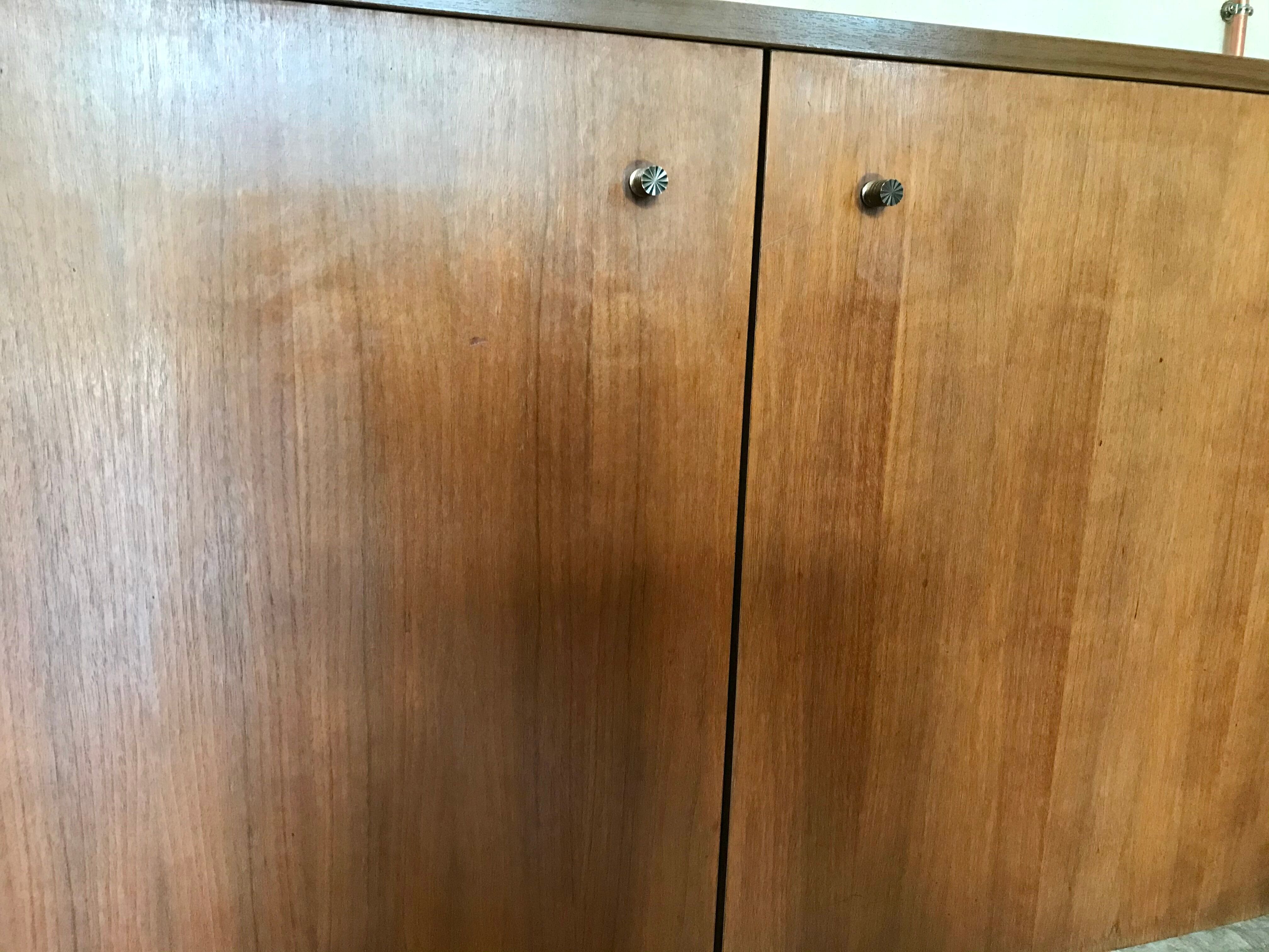 Two-door vintage free-standing buffet
