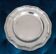 Christofle round silver metal dish with punches ø 33 cm