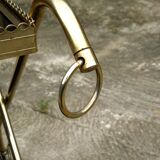 Rolling dessert in gold metal