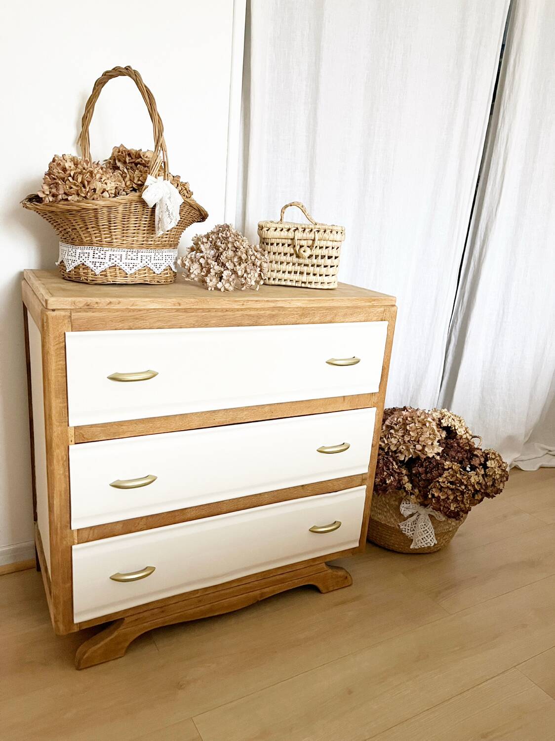 Commode en bois, années 60