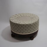Revamped vintage pouf
