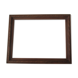Wooden frame decorated with ribbon and flowers