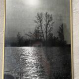 Old photographs lake and mountain