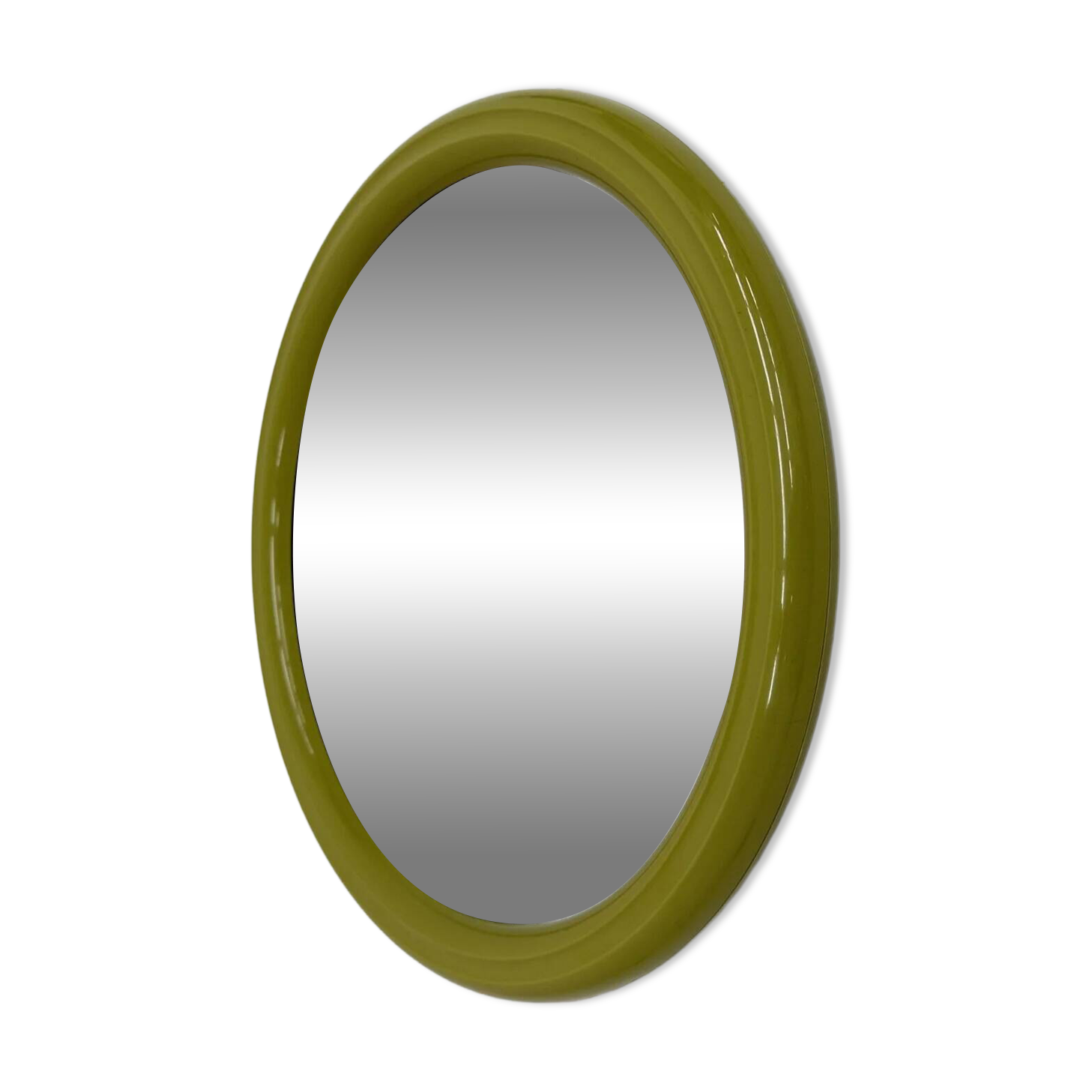 Space age mirror green plastic by Tiger, 1970s