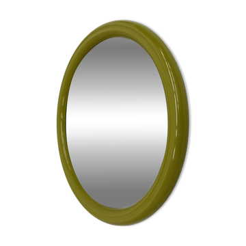 Space age mirror green plastic by Tiger, 1970s