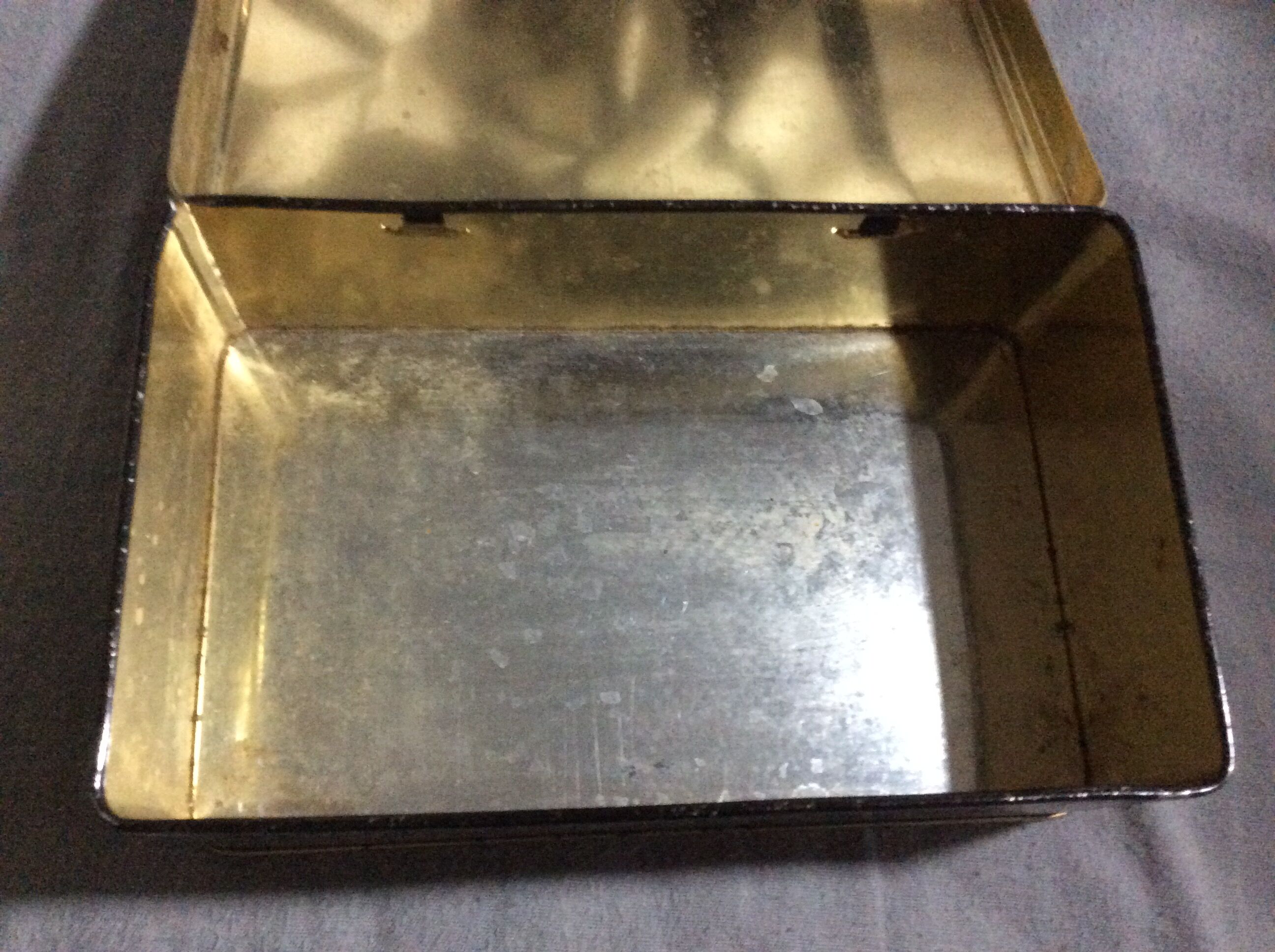 Vintage metal cookie box
