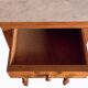 Nightstand in marked pine and marble, 37x81cm, 1940s, Art Deco, Gallé