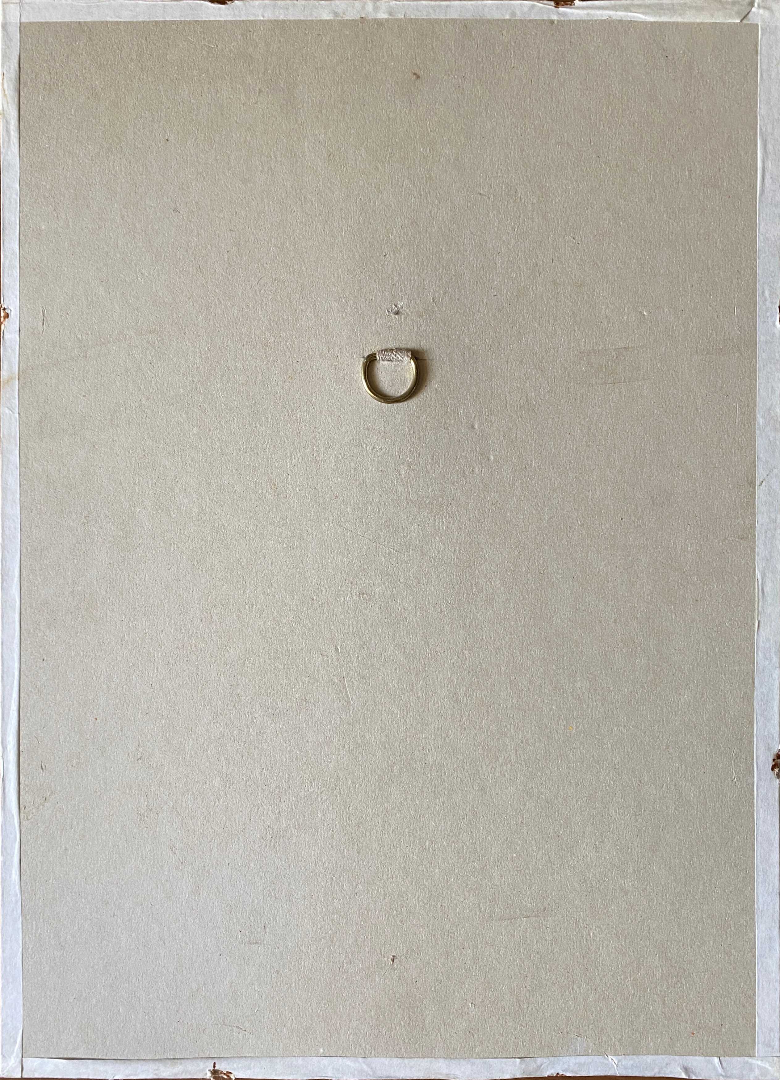 Lot of a watercolor accompanied by its sketched study