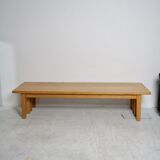 Pair of light oak benches