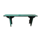 Green patinated farm tree wooden bench