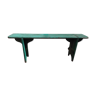 Green patinated farm tree wooden bench