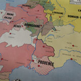 Rossignol school poster historic map No.9 - 10 Jeanne D'Arc and Louis XI